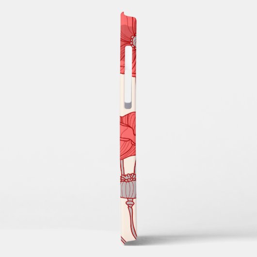 Nahtloses Muster mit Pappchen.  Case-Mate iPhone Hülle (Rückseite / Links)