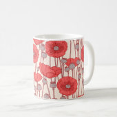 Nahtloses Muster mit Pappchen. Kaffeetasse (VorderseiteRechts)