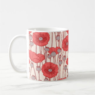 Nahtloses Muster mit Pappchen. Kaffeetasse