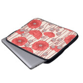 Nahtloses Muster mit Pappchen.  Laptopschutzhülle (Vorne Knopf)