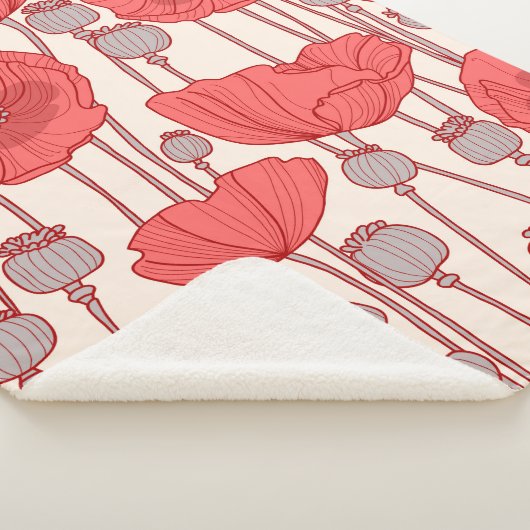 Nahtloses Muster mit Pappchen.  Sherpadecke (3/4)