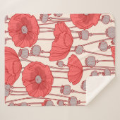 Nahtloses Muster mit Pappchen. Sherpadecke (Vorderseite (Horizontal))