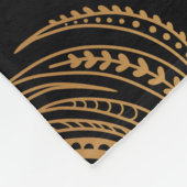 Nahtloses Muster mit Pfauenfedern. Freehand d Fleecedecke (Ecke)