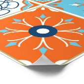 Nahtloses Muster mit portugiesischen Fliesen. illu Poster (Ecke)