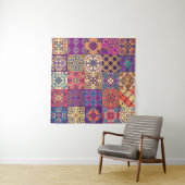 Nahtloses Muster mit portugiesischen Fliesen in Ta Wandteppich (Beispiel (Horizontal))