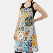 Nahtloses Muster mit portugiesischen Fliesen. Kran Schürze (InSitu)