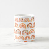 Nahtloses Muster mit Regenbogen. Handgezeichnete T Kaffeetasse (Mittel)
