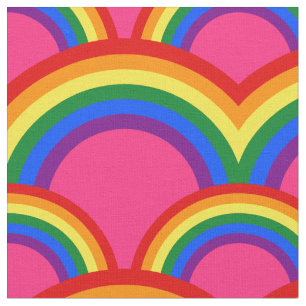 Nahtloses Muster mit Regenbogengewebe Stoff