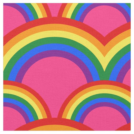 Nahtloses Muster mit Regenbogengewebe Stoff (Nahaufnahme)