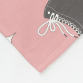 Nahtloses Muster mit Rollen-Skaten und Kassetten t Fleecedecke (Ecke)