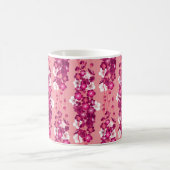 Nahtloses Muster mit rosa blühenden Rose Kaffeetasse (Mittel)