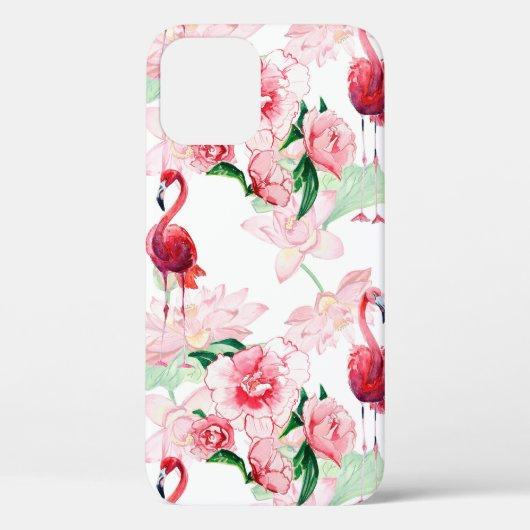Nahtloses Muster mit rosa Flamingo Case-Mate iPhone Hülle (Rückseite)