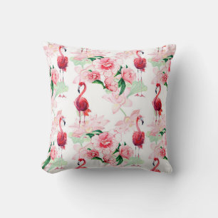 Nahtloses Muster mit rosa Flamingo Kissen