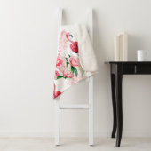 Nahtloses Muster mit rosa Flamingo Sherpadecke (Beispiel)