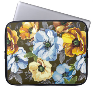 Nahtloses Muster mit schönem Bouquet-Blüten Laptopschutzhülle