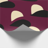 Nahtloses Muster mit schwarz-weißem Herz. St Va Geschenkpapier (Ecke)