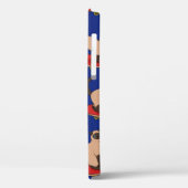 Nahtloses Muster mit siamesischen Katzen auf Skate Case-Mate iPhone Hülle (Rückseite / Links)