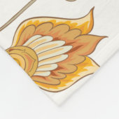 Nahtloses Muster mit stilisierten Blume Fleecedecke (Ecke)