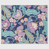 Nahtloses Muster mit stilisierten Blume Geschenkpapier (Flach)