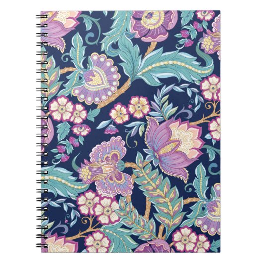 Nahtloses Muster mit stilisierten Blume Notizblock (Vorderseite)