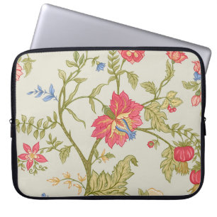 Nahtloses Muster mit stilisierten ornamentalen Blu Laptopschutzhülle