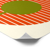 Nahtloses Muster mit stilisierten Vögeln in Retro Poster (Ecke)