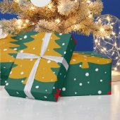 Nahtloses Muster mit stilisierten Weihnachtsgesche Geschenkpapier