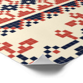 Nahtloses Muster mit traditioneller palestinischer Poster (Ecke)