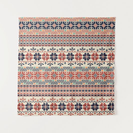 Nahtloses Muster mit traditioneller palestinischer Wandteppich (Vorderseite)