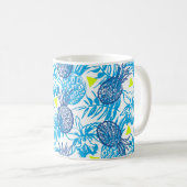 Nahtloses Muster mit tropischem Motiv Kaffeetasse (VorderseiteRechts)