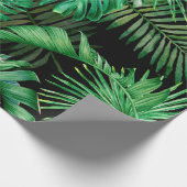 Nahtloses Muster mit tropischen Blätter auf einer Geschenkpapier (Ecke)