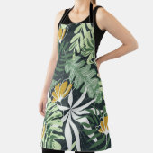 Nahtloses Muster mit tropischen Blätter und Blume Schürze (InSitu)