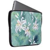 Nahtloses Muster mit tropischen Blätter und königl Laptopschutzhülle (Vorne Rechts)