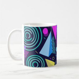 Nahtloses Muster mit verschiedenen Arten geometris Kaffeetasse