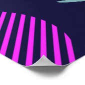 Nahtloses Muster mit verschiedenen Arten geometris Poster (Ecke)