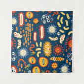 Nahtloses Muster mit verschiedenen Arten von Mikro Wandteppich (Vorderseite (Horizontal))