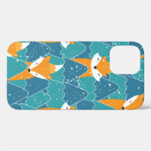 Nahtloses Muster mit verschiedenen niedlichen Füch Case-Mate iPhone Hülle (Rückseite (Horizontal))