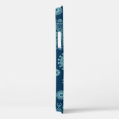 Nahtloses Muster mit verschneiten Schneeflocken,Ar Case-Mate iPhone Hülle (Rückseite / Rechts)