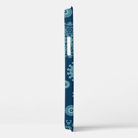 Nahtloses Muster mit verschneiten Schneeflocken,Ar Case-Mate iPhone Hülle (Rückseite / Rechts)