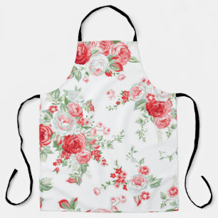 Nahtloses Muster mit Vintage-Rosen, Sommerdesign Schürze