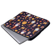 Nahtloses Muster mit Vintagen Halloween-Elementen. Laptopschutzhülle (Vorne Knopf)