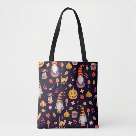 Nahtloses Muster mit Vintagen Halloween-Elementen. Tasche (Vorderseite)