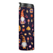 Nahtloses Muster mit Vintagen Halloween-Elementen. Thermosbecher (Nach rechts gedreht)