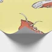 Nahtloses Muster mit Vintagen roten Sneakern, Hand Geschenkpapier (Ecke)