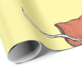 Nahtloses Muster mit Vintagen roten Sneakern, Hand Geschenkpapier (Rolleneckpunkt)