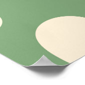 Nahtloses Muster mit Vintager Vintager Groovy-Blum Poster (Ecke)