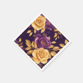 Nahtloses Muster mit violetten Blumen Serviette (Ecke)