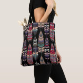 Nahtloses Muster mit Vogelfedern. Tribal Art a Tasche (Von Nahem)