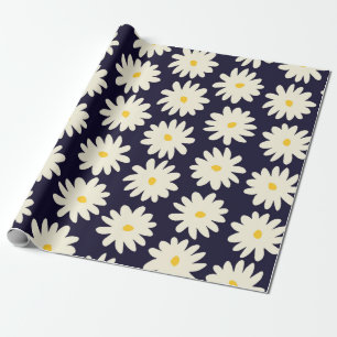 Nahtloses Muster mit von Hand gezogenen Blume in C Geschenkpapier