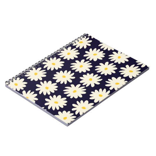 Nahtloses Muster mit von Hand gezogenen Blume in C Notizblock (Linke Seite)